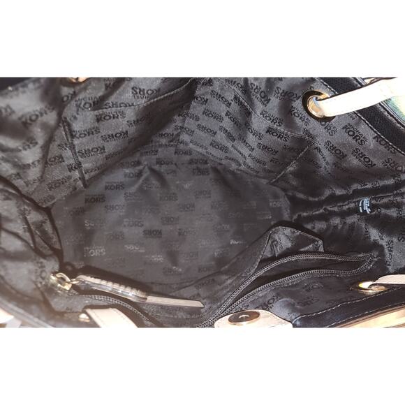 Vintage Michael Kors Jet Set Black Leather Shoulder Tote HandBag - Picture 3 of 8